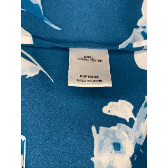 41 Hawthorn Blue & White Floral Blouse Small - Picture 6 of 6